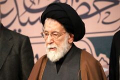 توکلیزاده در مراسم تشییع پیکر مطهر ایتالله شفیعی